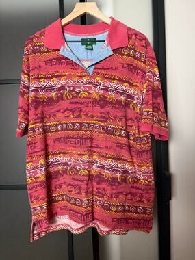 Vintage 90s Hunt Club Polo Shirt Size Large